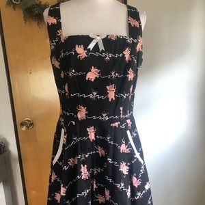 Golightly Pink Elephant Dress with pockets